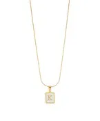 MOP Initial Necklace