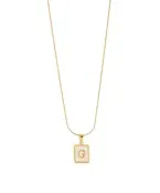 MOP Initial Necklace