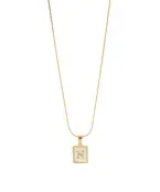 MOP Initial Necklace