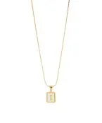 MOP Initial Necklace