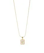 MOP Initial Necklace