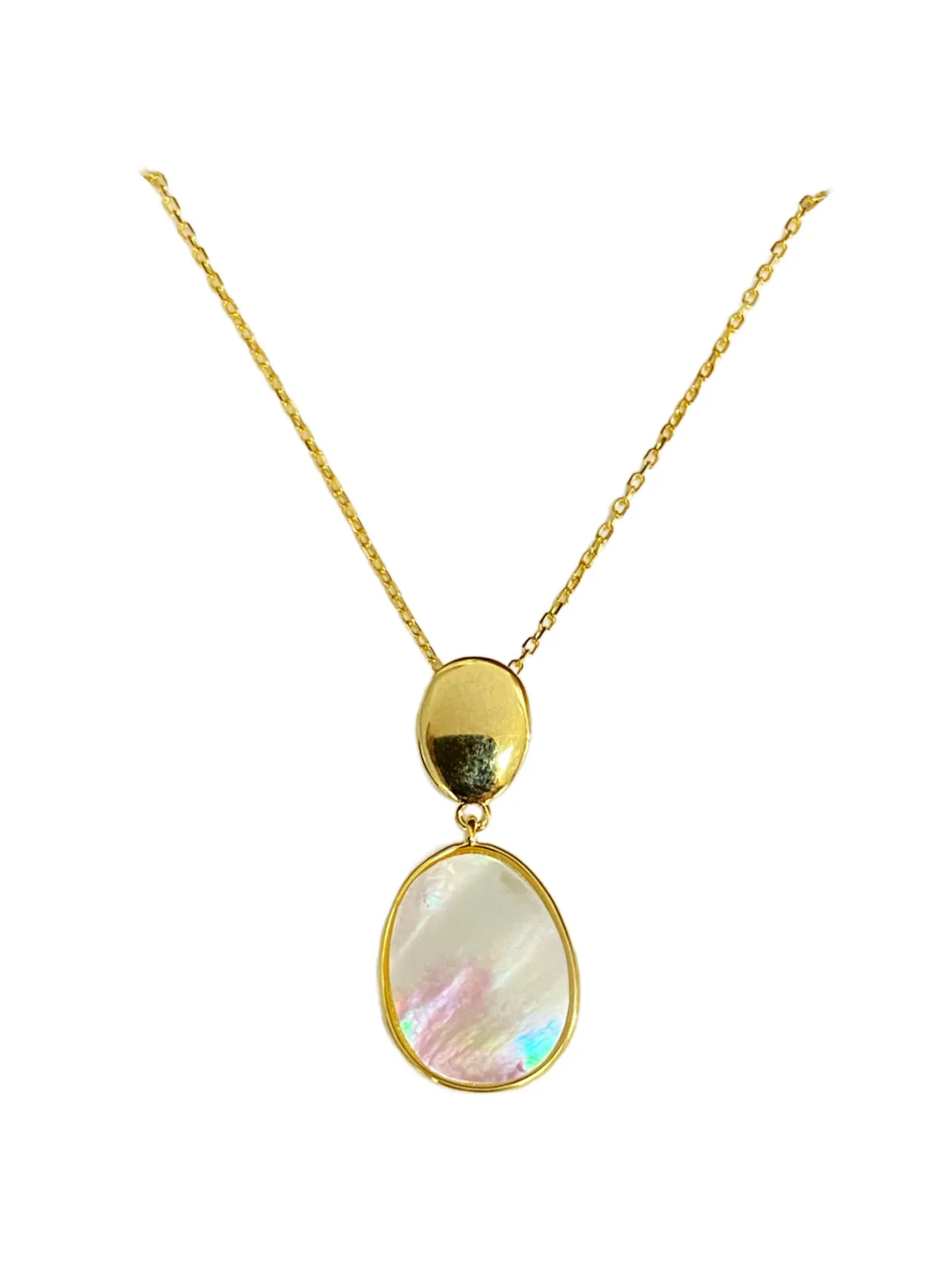 Mother of Pearl Oval Necklace