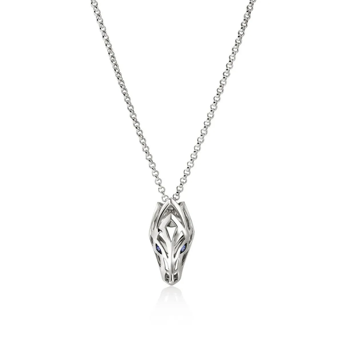 Naga Pendant Necklace, Sterling Silver - NBS603461BSPX18-20