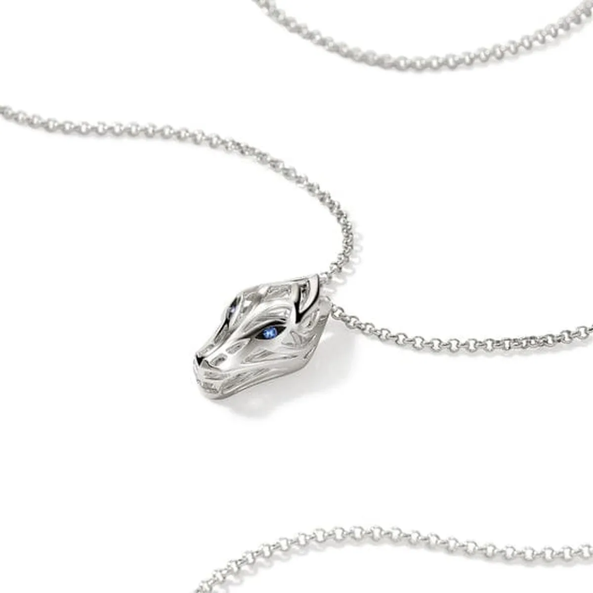 Naga Pendant Necklace, Sterling Silver - NBS603461BSPX18-20