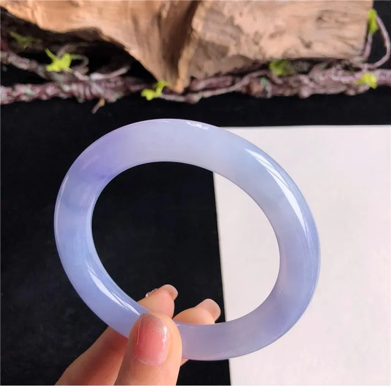 Natural Jade Bangle Jadeite Bangle Internal Diameter 58mm 5P81113-3