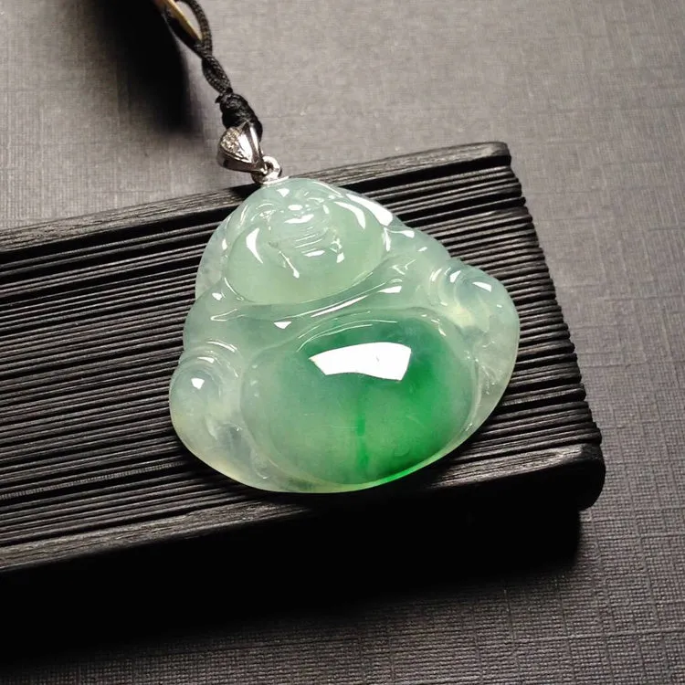 Natural Jade Pendant Jadeite Buddha Pendant PT500