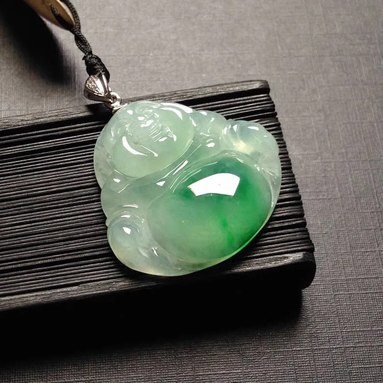 Natural Jade Pendant Jadeite Buddha Pendant PT500