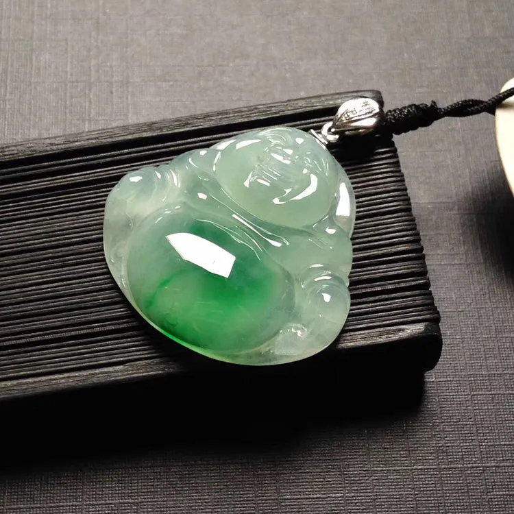 Natural Jade Pendant Jadeite Buddha Pendant PT500