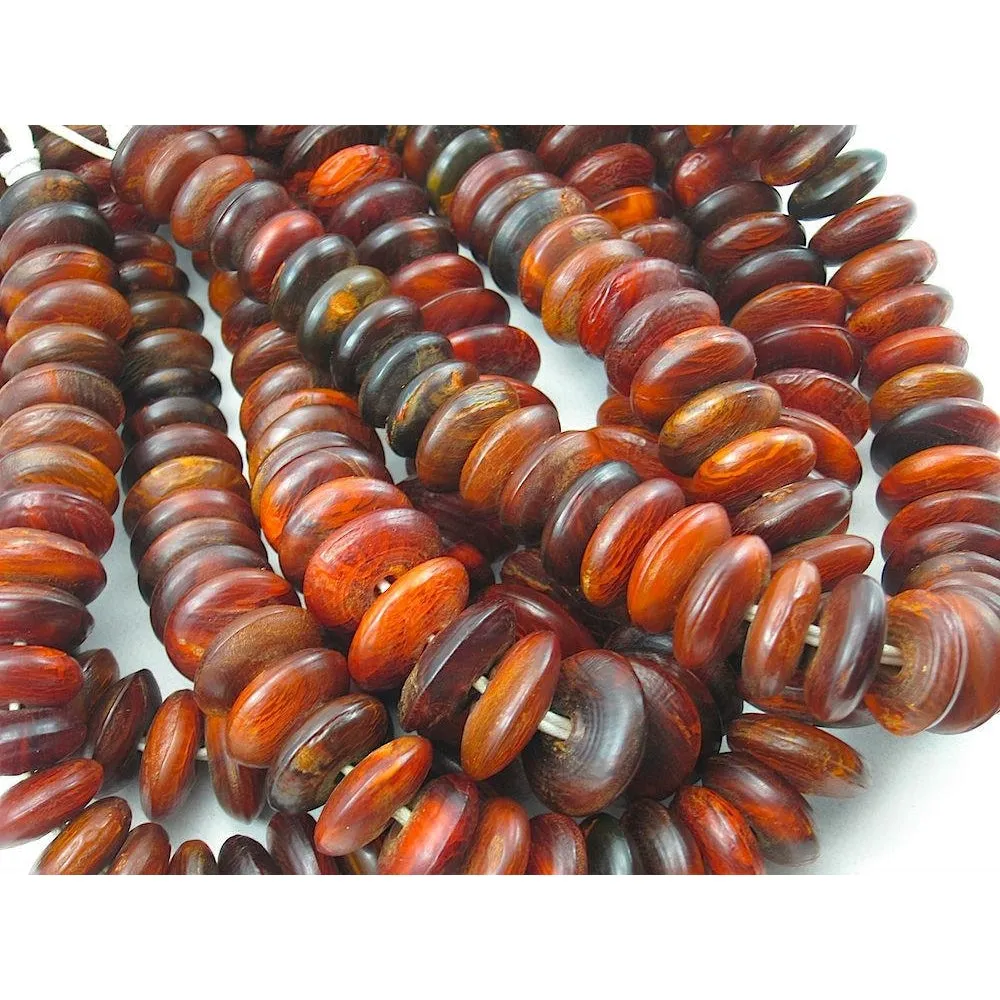 Nepali Horn Cowhorn "Amber" Disc Bead Necklace