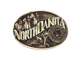 North Dakota State Buckle