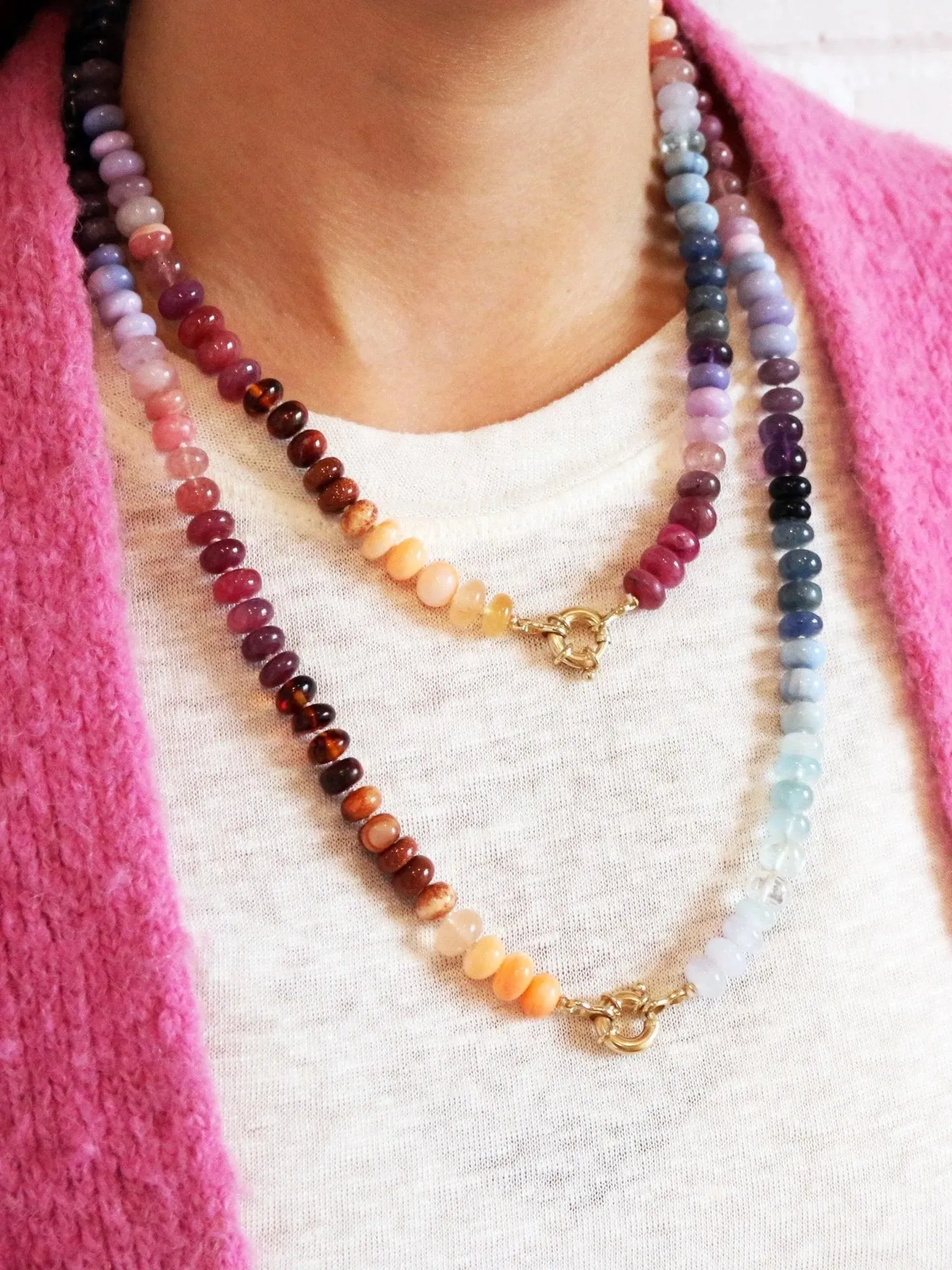 Ocean Sunset Gemstone Necklace