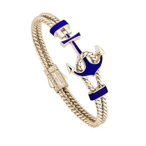 Ocean Twined Anchor Bangle