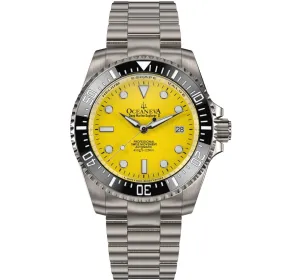 Oceaneva Men's Deep Marine Explorer II 1250M Titanium Watch Yellow