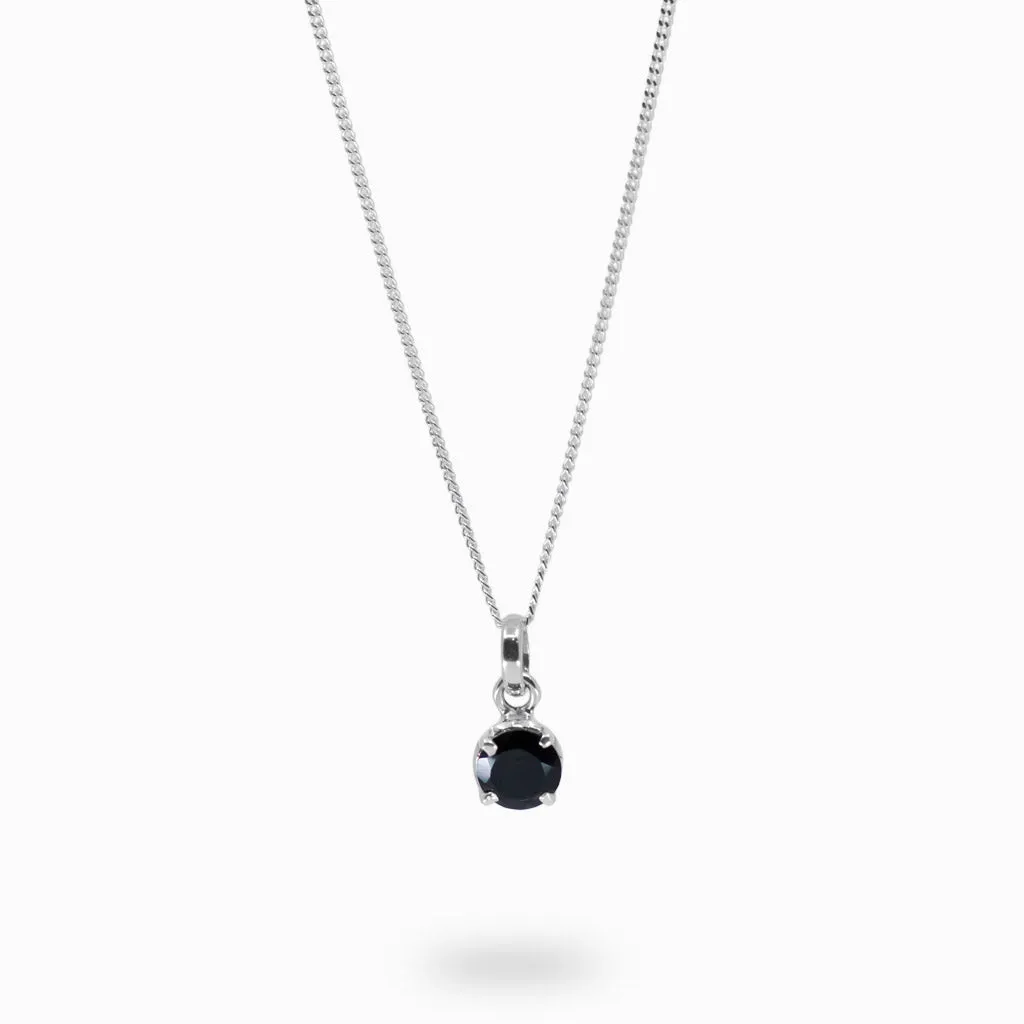 Onyx Birthstone Necklace