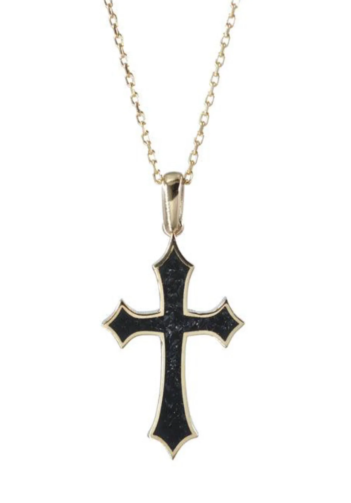 Onyx Cross Necklace