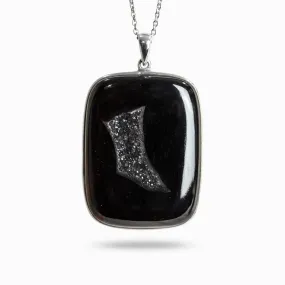 Onyx Druzy Necklace