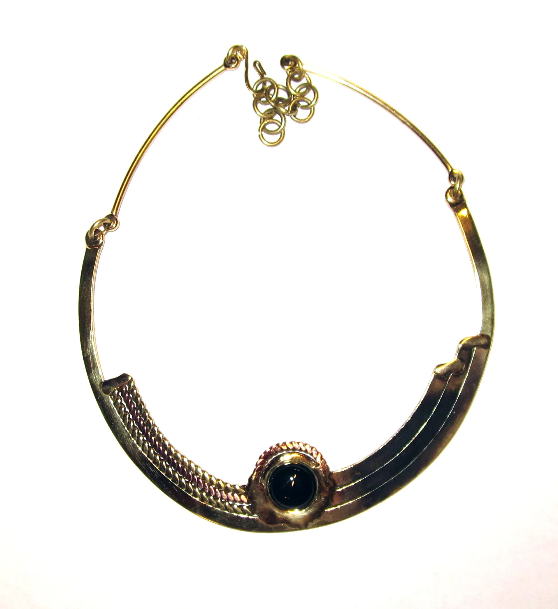 Onyx Ethnic Necklace Brass Images