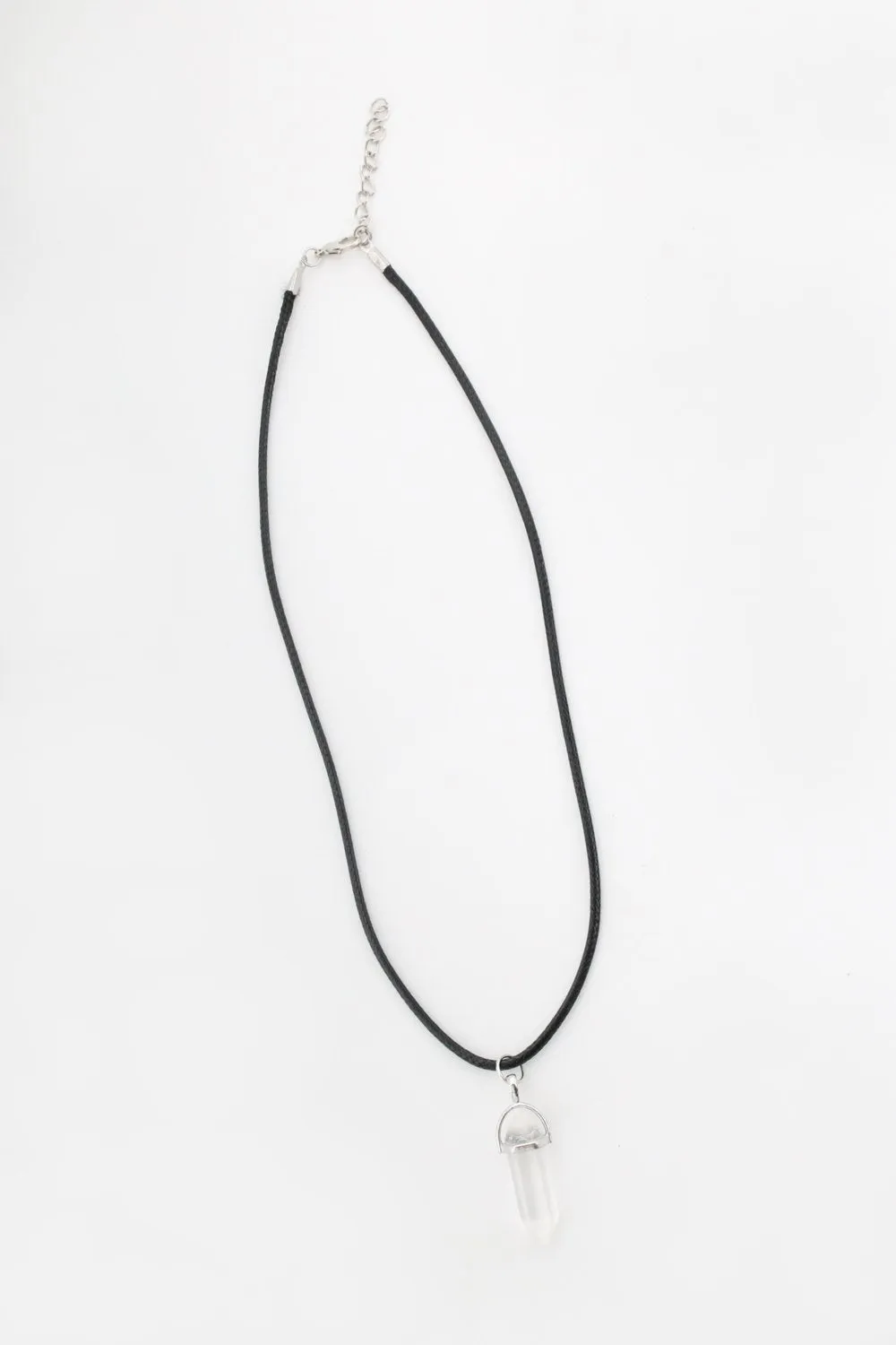 Onyx Quartz Clear Necklace