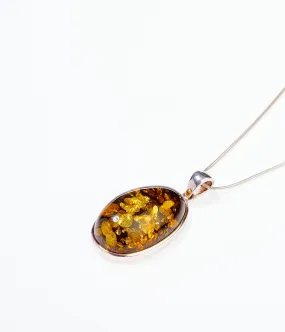 OOAK Green Amber Essence Pendant