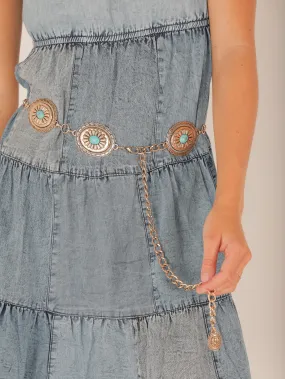 Ornate Hoop Chain Belt