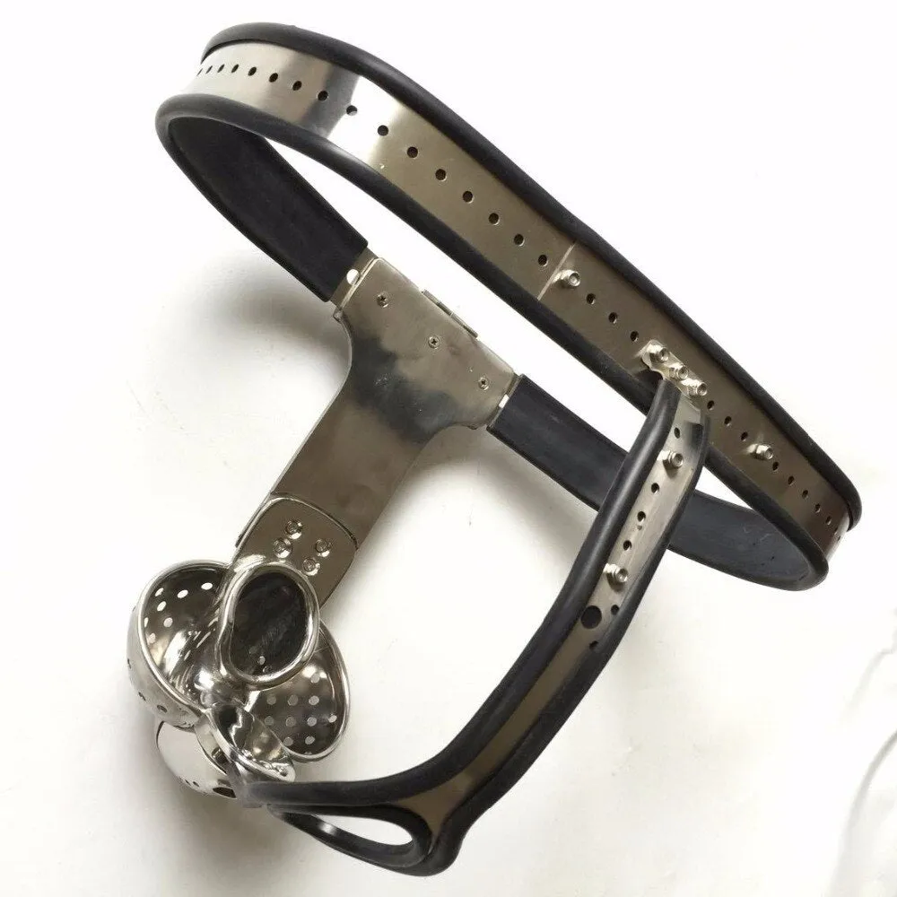 Outdoor Wear Male Stainless steel Chastity Belt