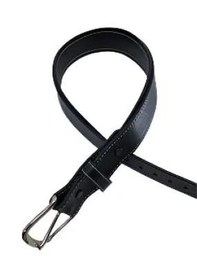 Padded Leather Belts - Black/Black