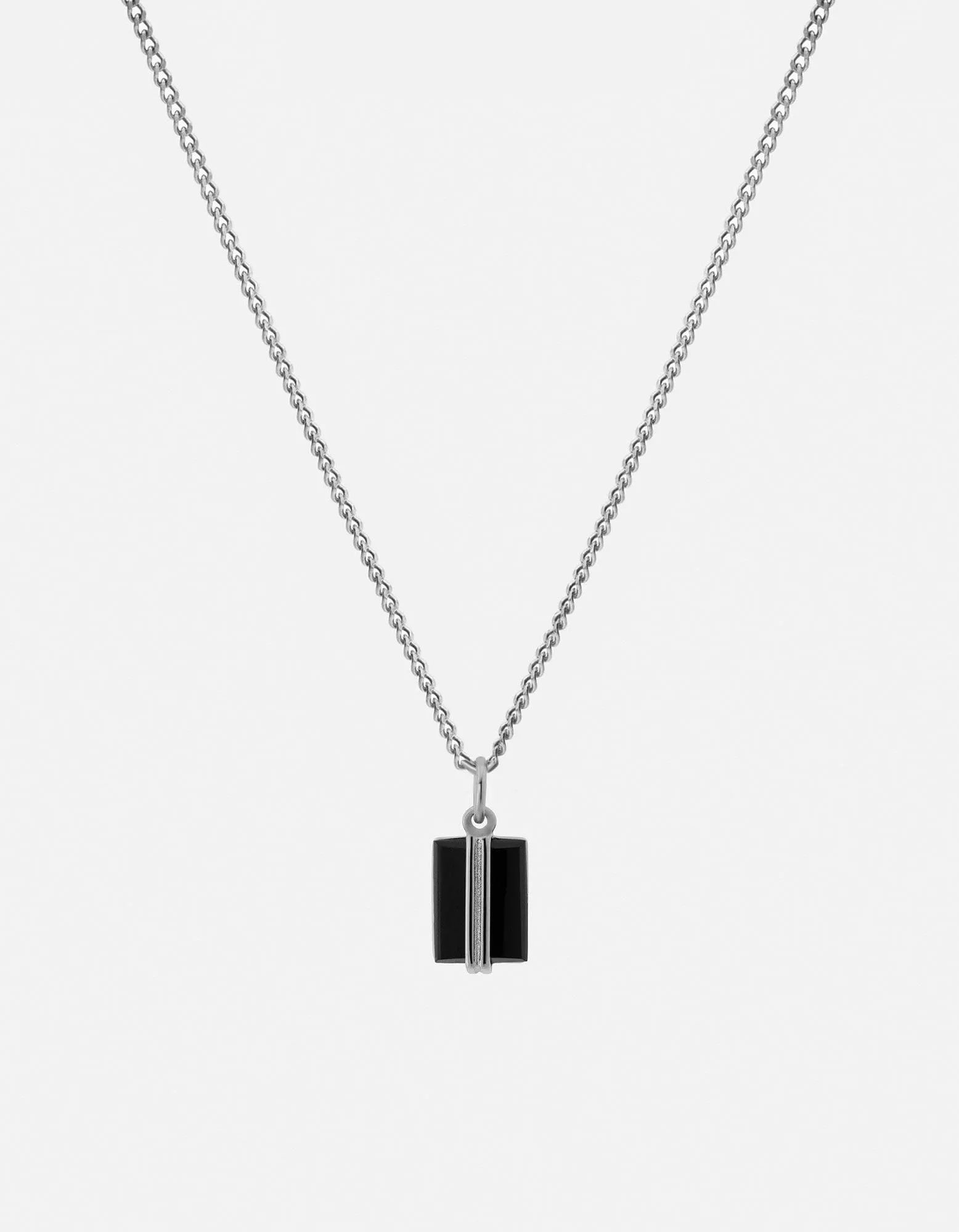 Paolo Onyx Necklace, Sterling Silver