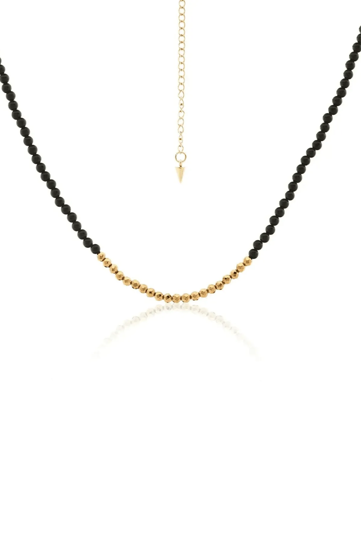 PARTY AT THE FRONT NECKLACE BLACK/GOLD