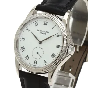 Patek Philippe Calatrava 5115G-001 watch K18 white gold leather men's used