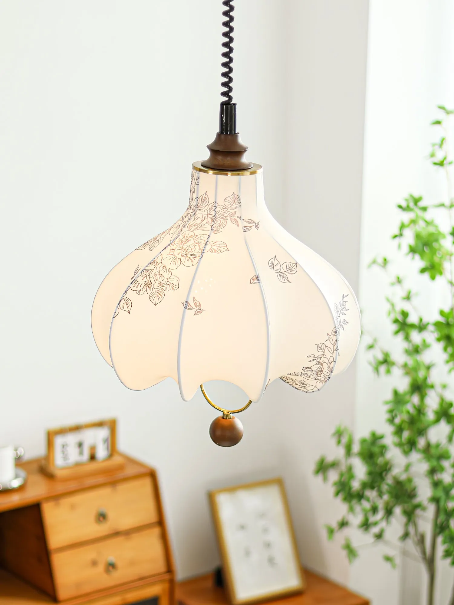 Pear Fabric Pendant Lamp