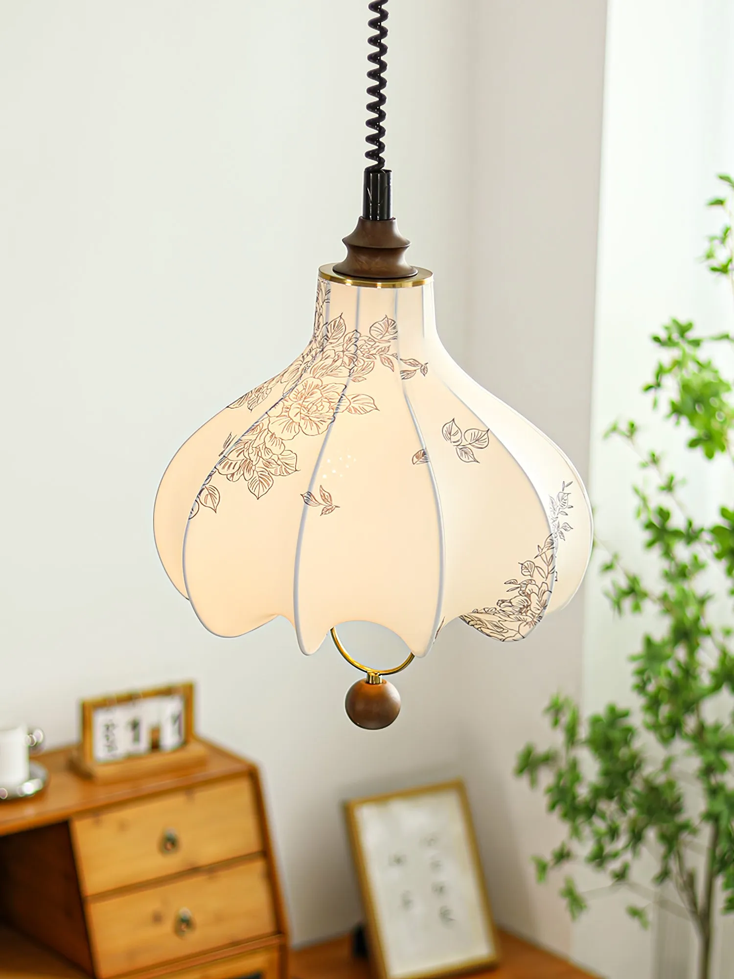 Pear Fabric Pendant Lamp