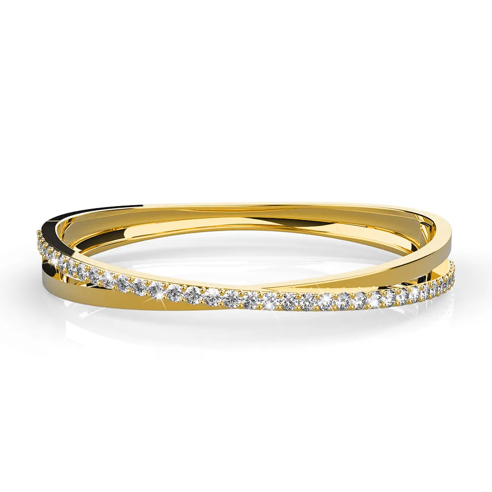 Perfection Bangle Embellished With SWAROVSKI Crystals