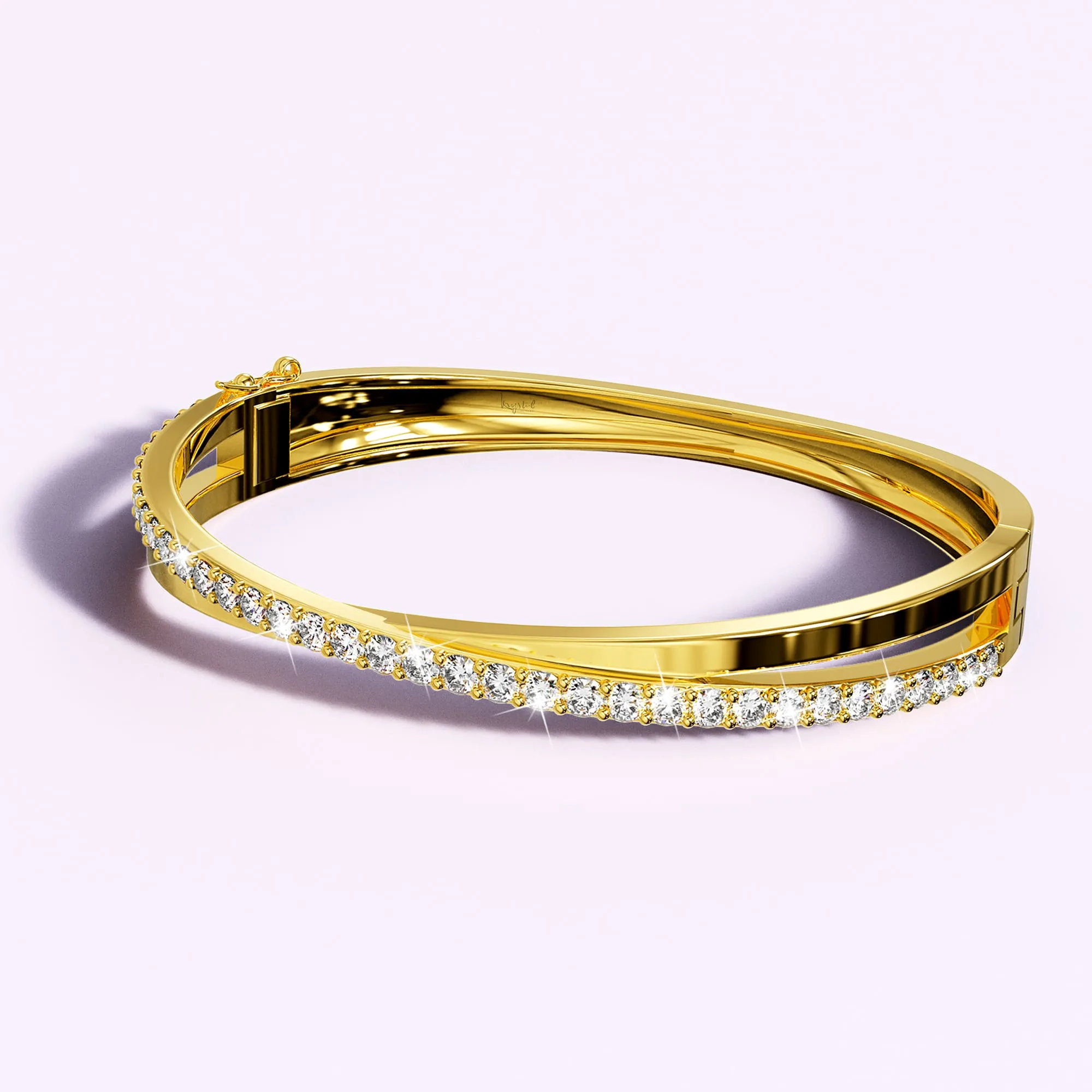 Perfection Bangle Embellished With SWAROVSKI Crystals