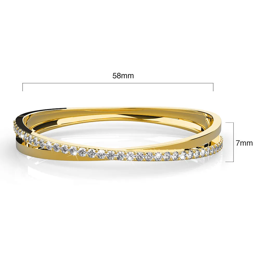 Perfection Bangle Embellished With SWAROVSKI Crystals