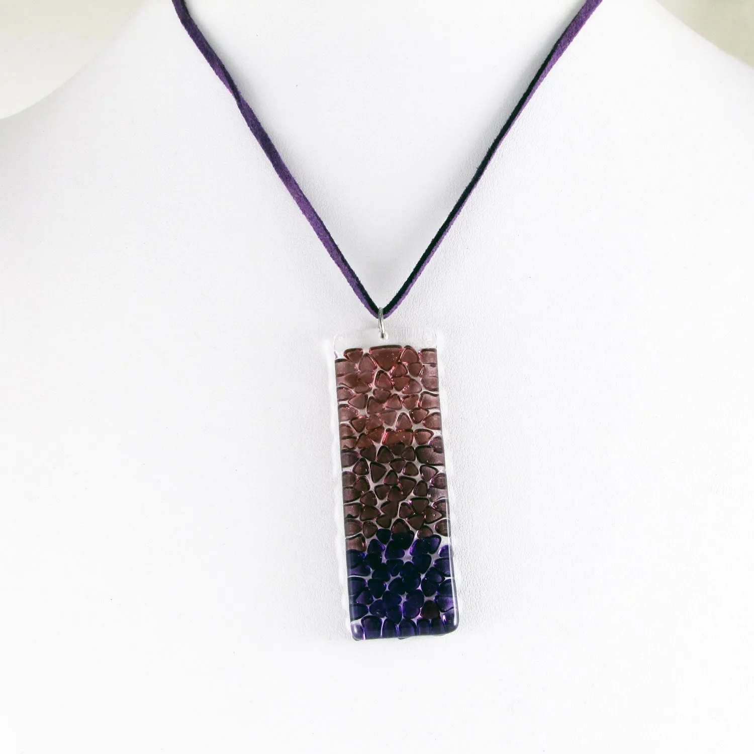 Picado Glass Pendant - Amber