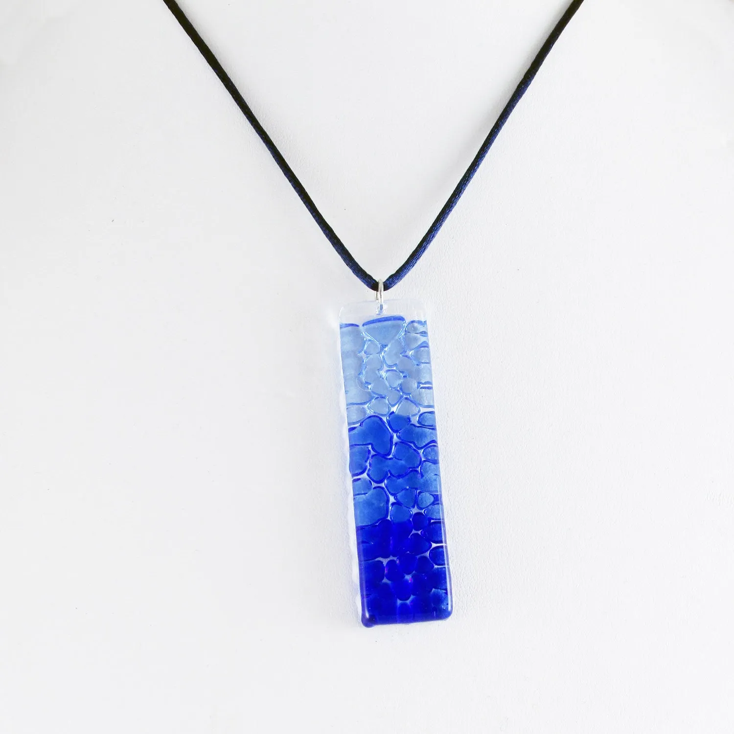 Picado Glass Pendant - Navy