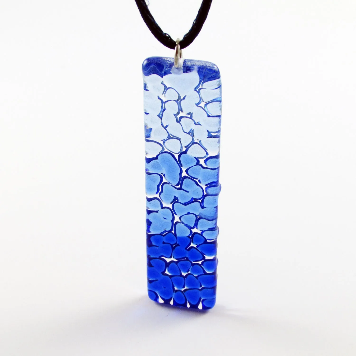 Picado Glass Pendant - Navy