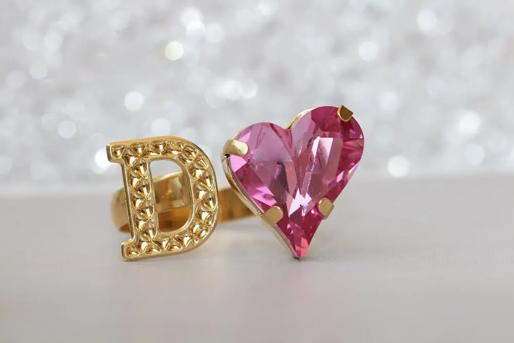 PINK HEART RING