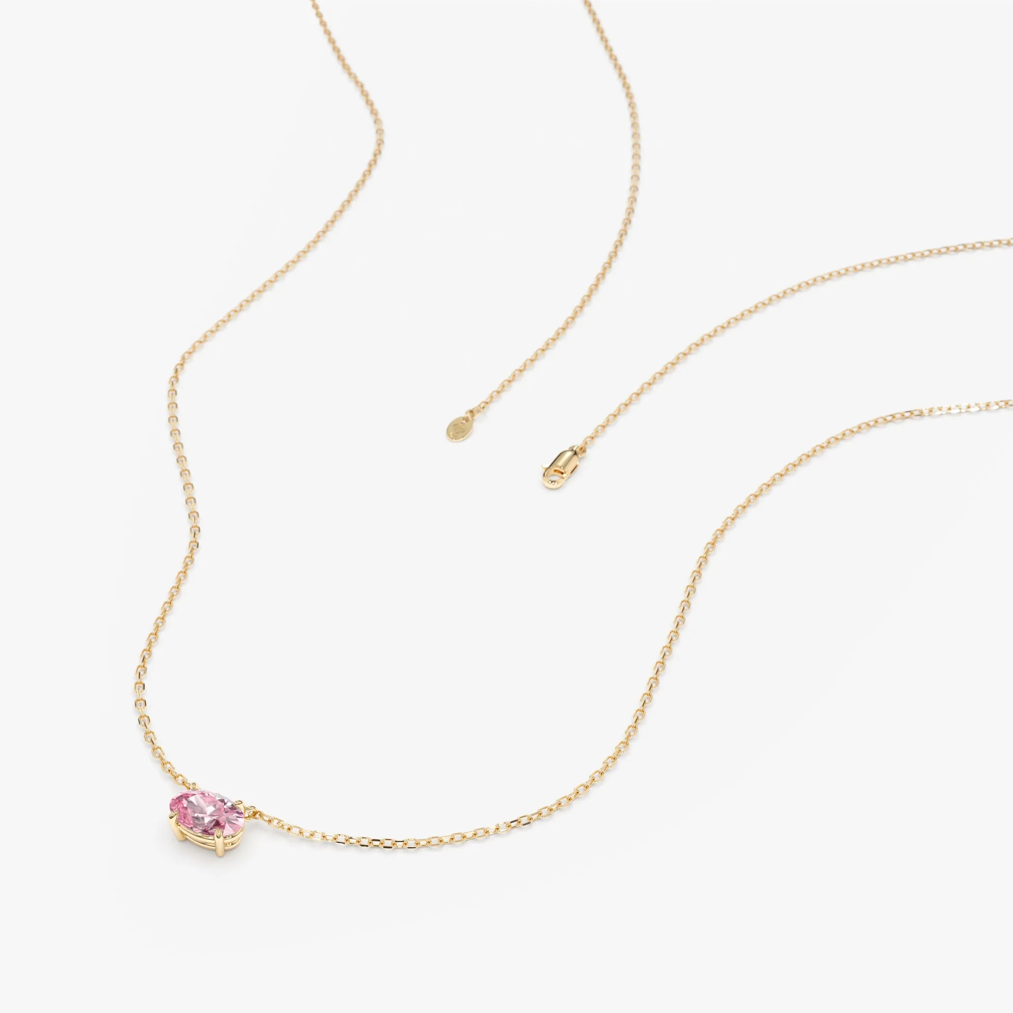 Pink Sapphire Necklace, Christie