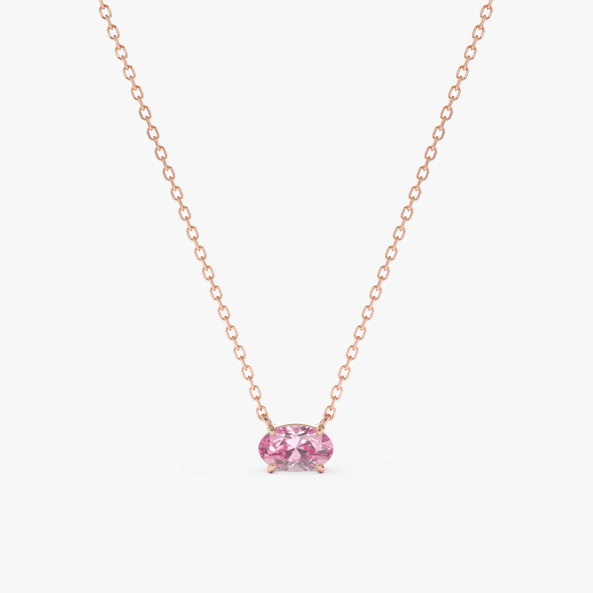 Pink Sapphire Necklace, Christie