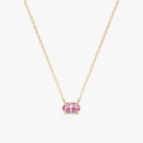 Pink Sapphire Necklace, Christie