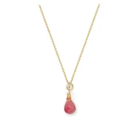 Pink Tourmaline Tear Drop