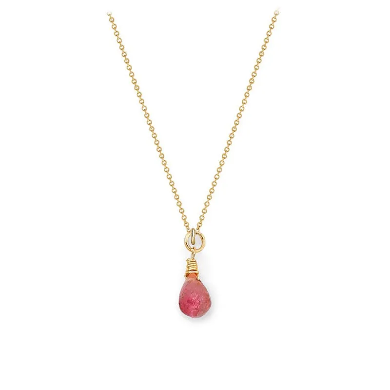 Pink Tourmaline Tear Drop