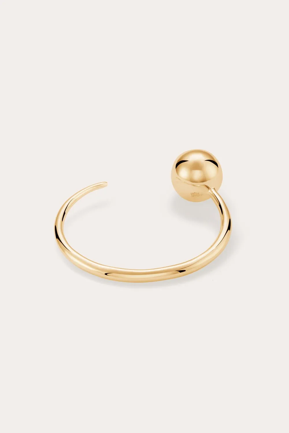 Point & Sphere Bangle Gold