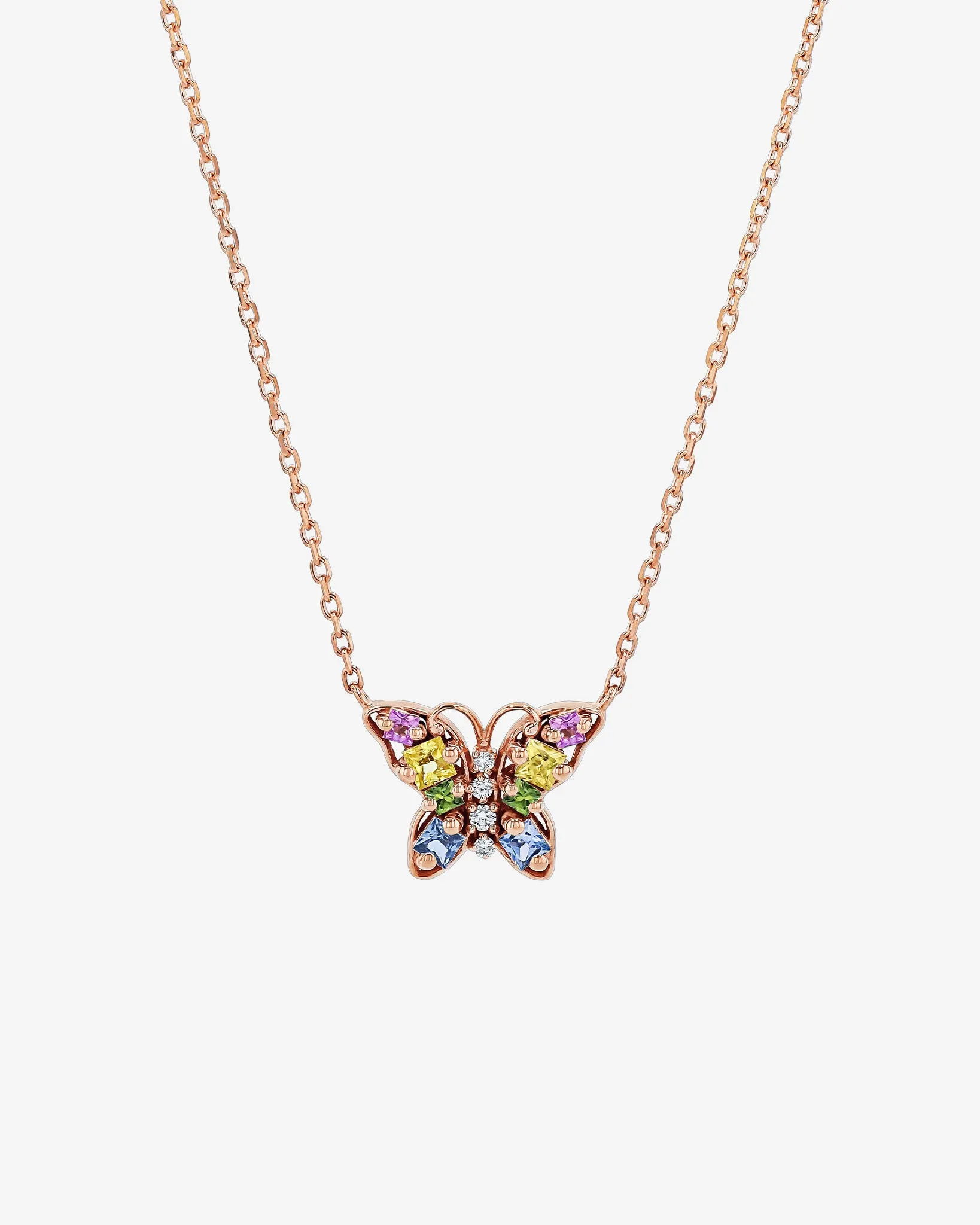 Princess Pastel Sapphire Mini Butterfly Pendant