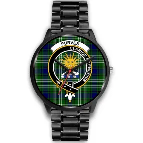 Purves Clan Badge Tartan Black Watch