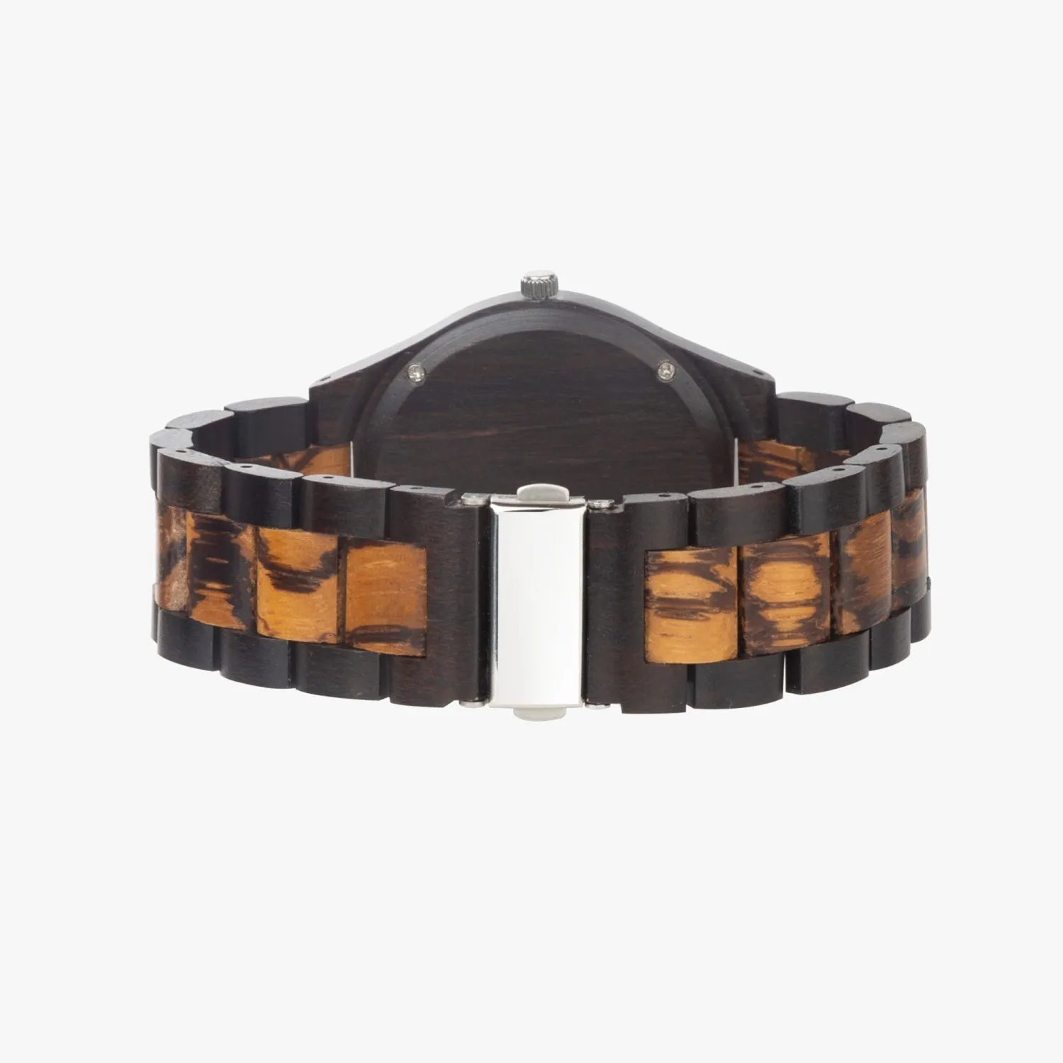 QFD Peach Blend Ebony Wooden Watch