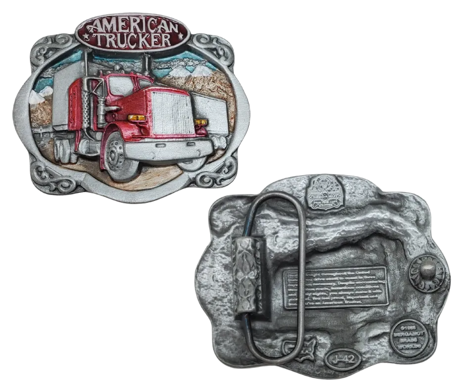 "American Trucker" Belt Buckle