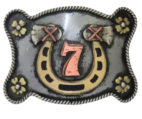 "Lucky 7" Belt Buckle