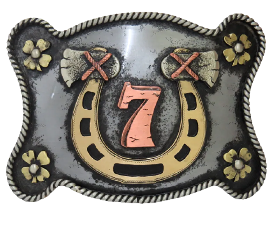 "Lucky 7" Belt Buckle